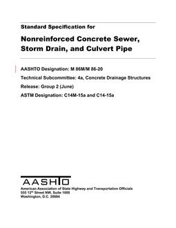 AASHTO M 86M/M 86