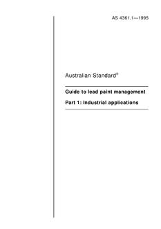 Download AS 4361.1-1995 In PDF - International Technical ...