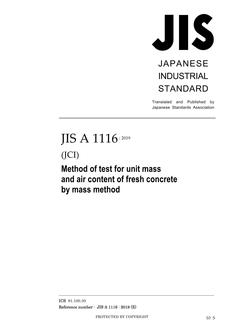 Download JIS A 1116 In PDF - International Technical & Specifications Codes